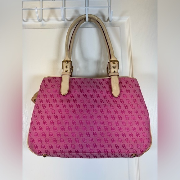 Dooney & Bourke Handbags - Dooney & Bourke Fuschia Signature Vintage Satchel Bag NWT #CL-125